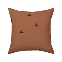 spooky simple collection - witch hats in sienna brown