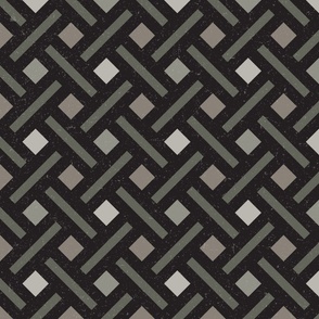 Textured geometric grids large print