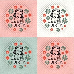 Sassy Ladies 4x4 Patchwork Cheater Quilt Squares Peel and Stick Wallpaper Swatch Stickers Patches Small Crafts I Like It Dirty