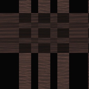 mid century modern plaid large scale dark brown wood texture