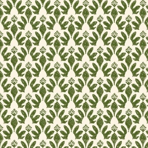 Tanzi Block Print in Olive Green