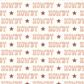 Howdy - Cowgirl/Cowboy Western - blush/cream - LAD24