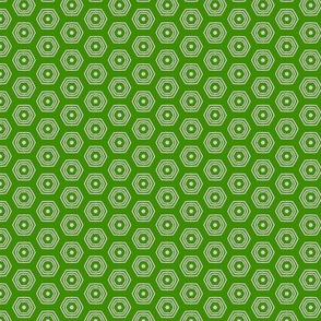 Bright Green Honeycomb - Small Bookcloth Print
