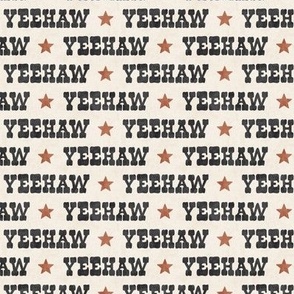 Yeehaw - Cowgirl/Cowboy -  Western - charcoal/cream - LAD24