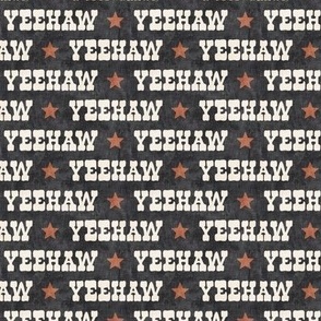 Yeehaw - Cowgirl/Cowboy -  Western - charcoal - LAD24