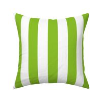 Big Neon Green and White Stripes