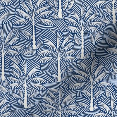Exotic Palm Trees - Decorative, Tropical Nature in Classic Blue / Medium / Eva Matise