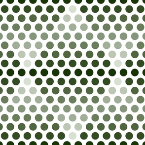 Ombre Gradient Polka Dot Diamonds - Forest Green