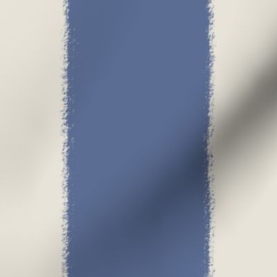 (XL) Earthy Textured Wide Stripes {Blue Nova and Pearly White Cream} Boho Farmhouse Minimal Awning Stripes, Large Jumbo Scale
