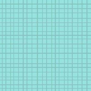 Loose Weave Blender Pattern - Medium Scale - Teal Green - Simple Textured Solid Plaid for Sewing, Interiors, and Home Decor