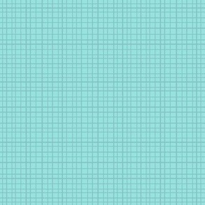 Loose Weave Blender Pattern - Small Scale - Teal Green - Simple Textured Solid Plaid for Sewing, Interiors, and Home Decor
