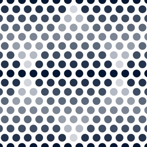 Ombre Gradient Polka Dot Diamonds - Blue Grey