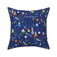 Chemistry Rocks Navy Blue - Medium