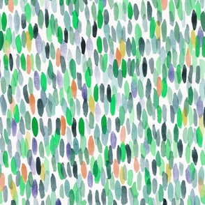 Coloured Confetti Celebration – (M) Greens, Indigo & Terracotta