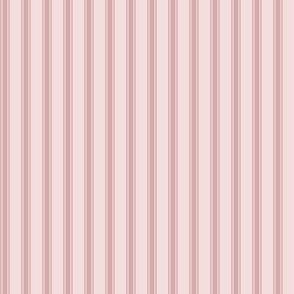 Ticking Stripe: Dusky Rose, Rose Taupe Pillow Ticking