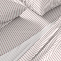 Ticking Stripe: Soft Dusky Rose, Light Rose Taupe Pillow Ticking