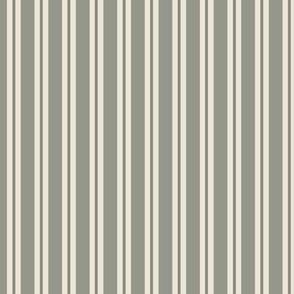Allix Stripe: Foggy Sage Classic Stripe, Gray Sage Narrow Stripe