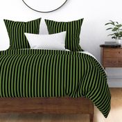 3/4 inch vertical stripes in white and green