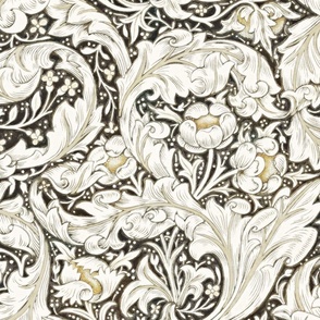 BACHELORS BUTTON (Old Renaissance Style) IN COAL AND HONEY - WILLIAM MORRIS