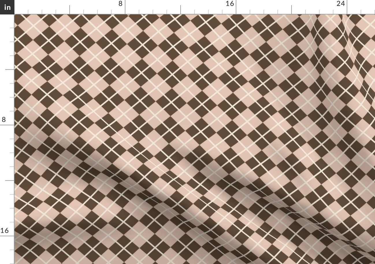 248 - Medium small scale Argyle classic plaid for preppy wallpaper, masculine décor, library pillows, English country golf club apparel, children's apparel, patchwork and quilting