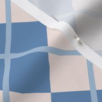 248 - Large scale sky blue and off white Argyle classic plaid for preppy wallpaper, masculine décor, library pillows, English country golf club