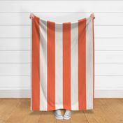 Medium - red and white circus stripe. Red and off white simple medium two tone stripe