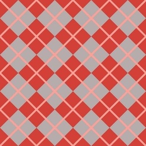 248 - Medium small scale Argyle classic plaid for preppy wallpaper, masculine décor, library pillows, English country golf club apparel, children's apparel, patchwork and quilting 
