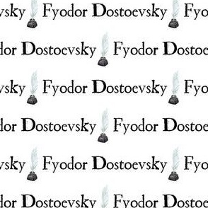 Dostoevsky Writer Name  on white