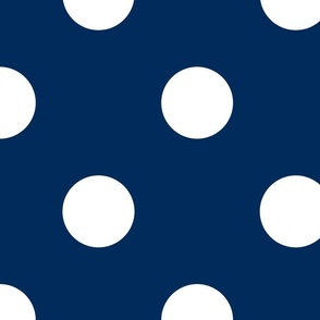 Polka Dots Navy Larger Scale