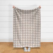 (small) rustic texture blockprint minimalistic triangles beige greige white