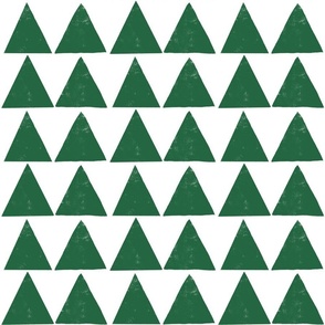 (small) rustic texture blockprint minimalistic triangles dark green white