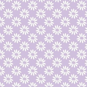 60's 70's Daisy in purple and white  small