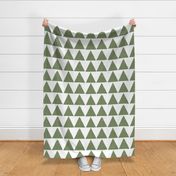 rustic texture blockprint minimalistic triangles white green sage