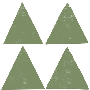 rustic texture blockprint minimalistic triangles white green sage