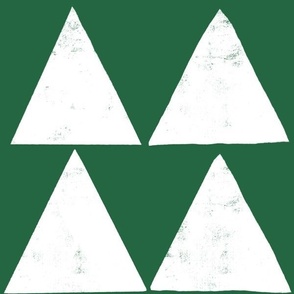 rustic texture blockprint minimalistic triangles dark green white