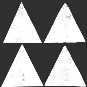rustic texture blockprint minimalistic triangles Black White