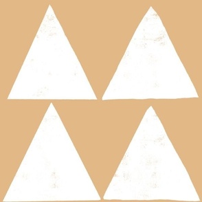 rustic texture blockprint minimalistic triangles gold yellow and white