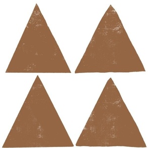 rustic texture blockprint minimalistic triangles antiquarian brown