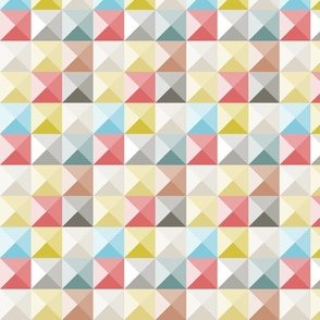 modern geometric triangles in subdued colors | small