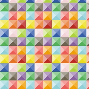 colorful geometric triangles | petal coordinate colors | small