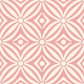 3" Motif Small / Maui Geometric Circles / Cream Pink