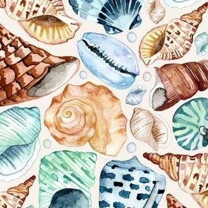 Seashell Song - Watercolour Shells