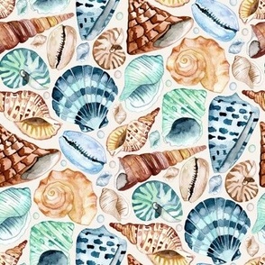 Seashell Song - Watercolour Shells (Small)