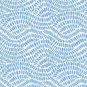 abstract waves - cornflower blue