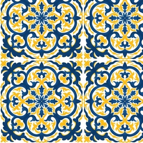 Yellow Blue tile 2