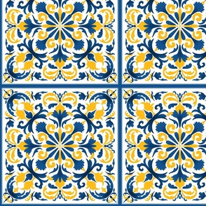 Yellow Blue tile 3