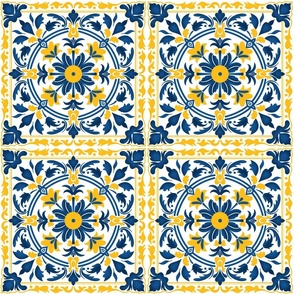 Yellow Blue tile 4