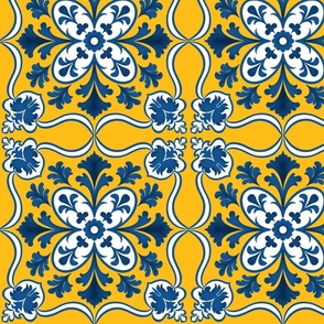 Yellow Blue tile 5a
