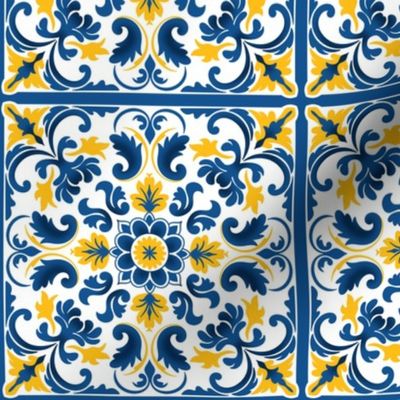 Yellow Blue tile 7