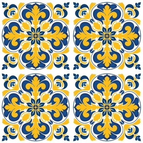 Yellow Blue tile 8
